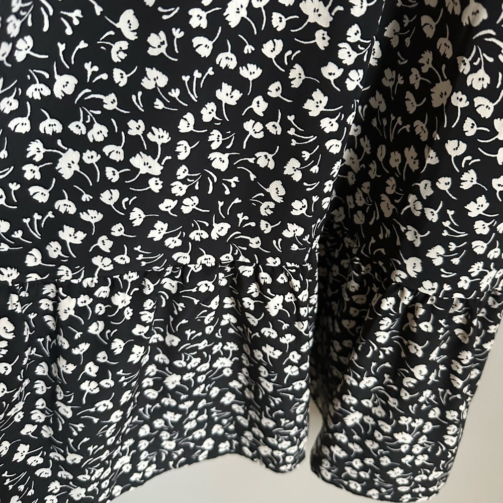 Lily Rose Black & White Floral Dress Size M - Picture 2 of 9